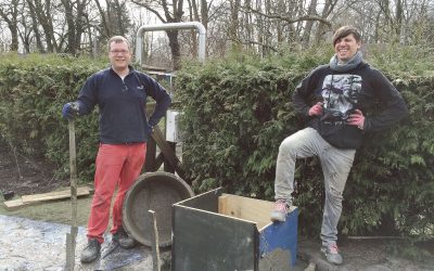 zweite Grube und die Wasserleitung